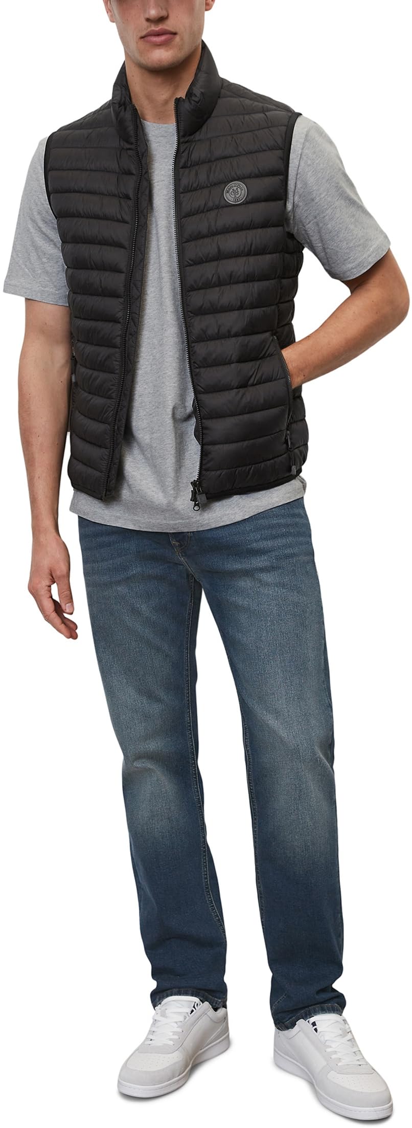 Marc OߴPolo Hombre Chaleco acolchado con cuello alto impermeable