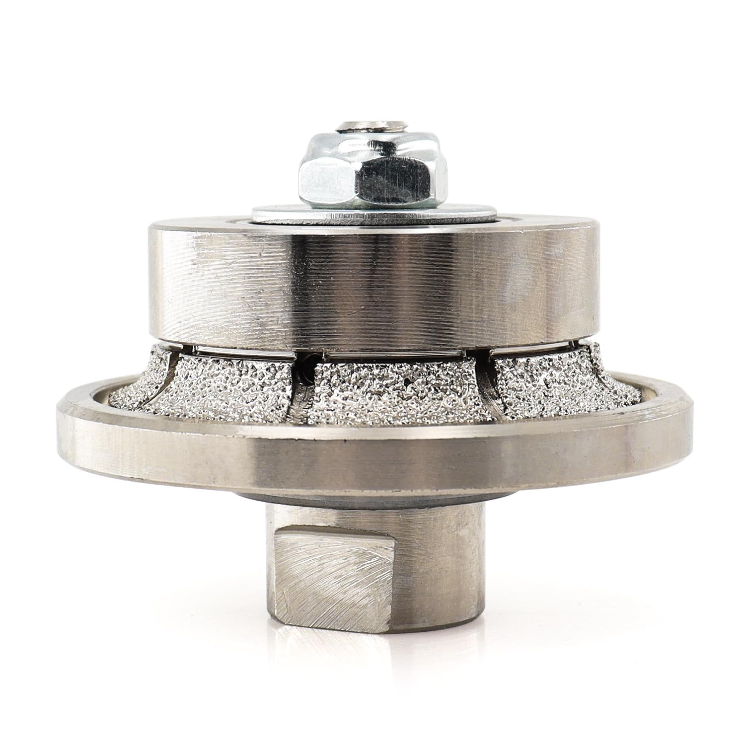 B5 3/16 inch Half Bullnose Roundover Diamond Hand Profiler for Granite Concrete Marble Stone 5/8-11 Thread