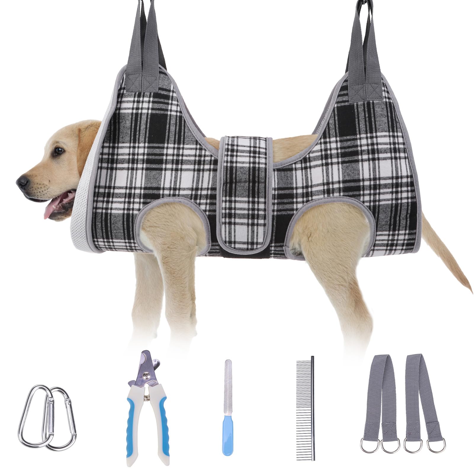 BEAUTYZOO Medium Dog Grooming Hammock Harness M