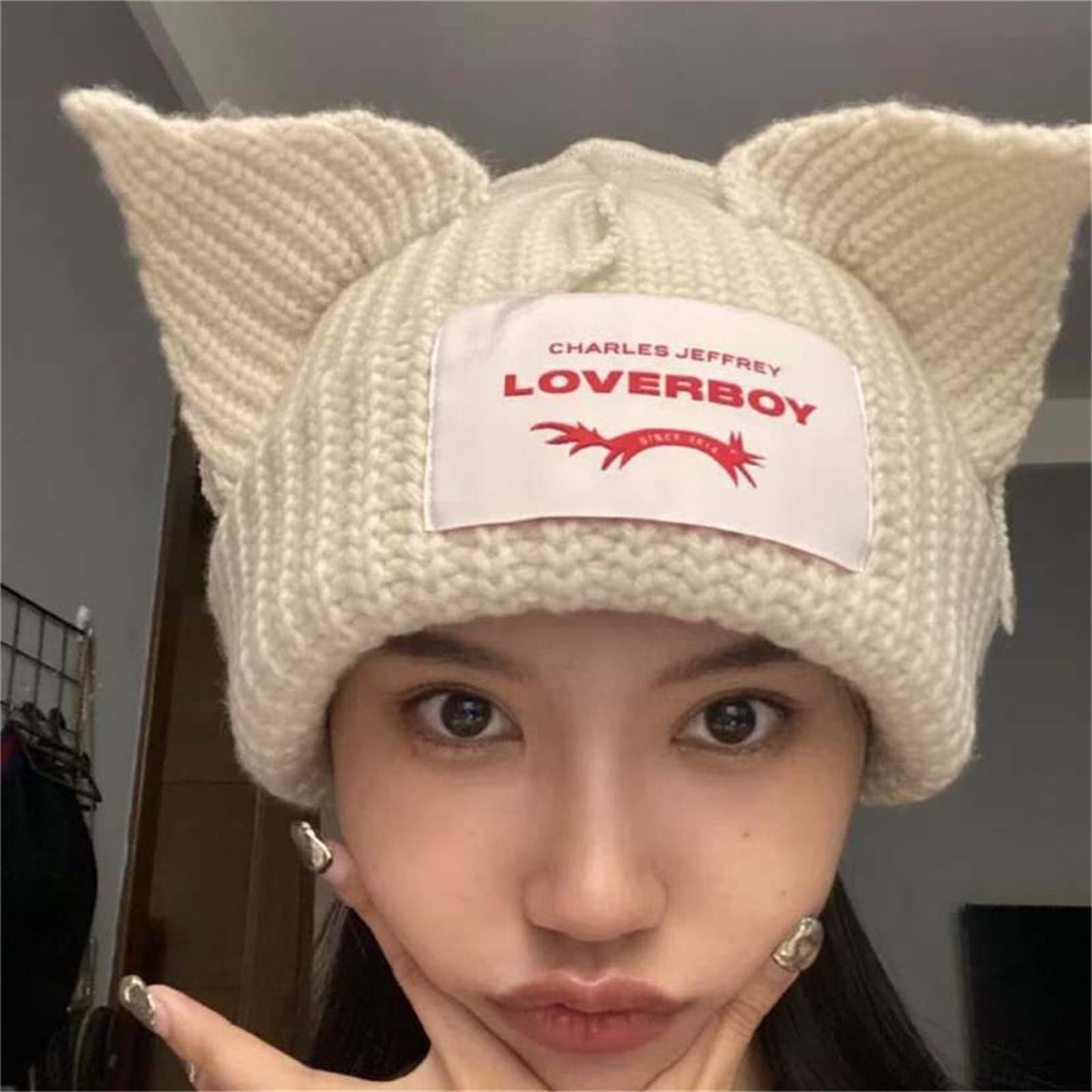 Kpop Stray Kids Beanie Hat Cat Ear Hat Hyunjin Felix Bangchan Hat