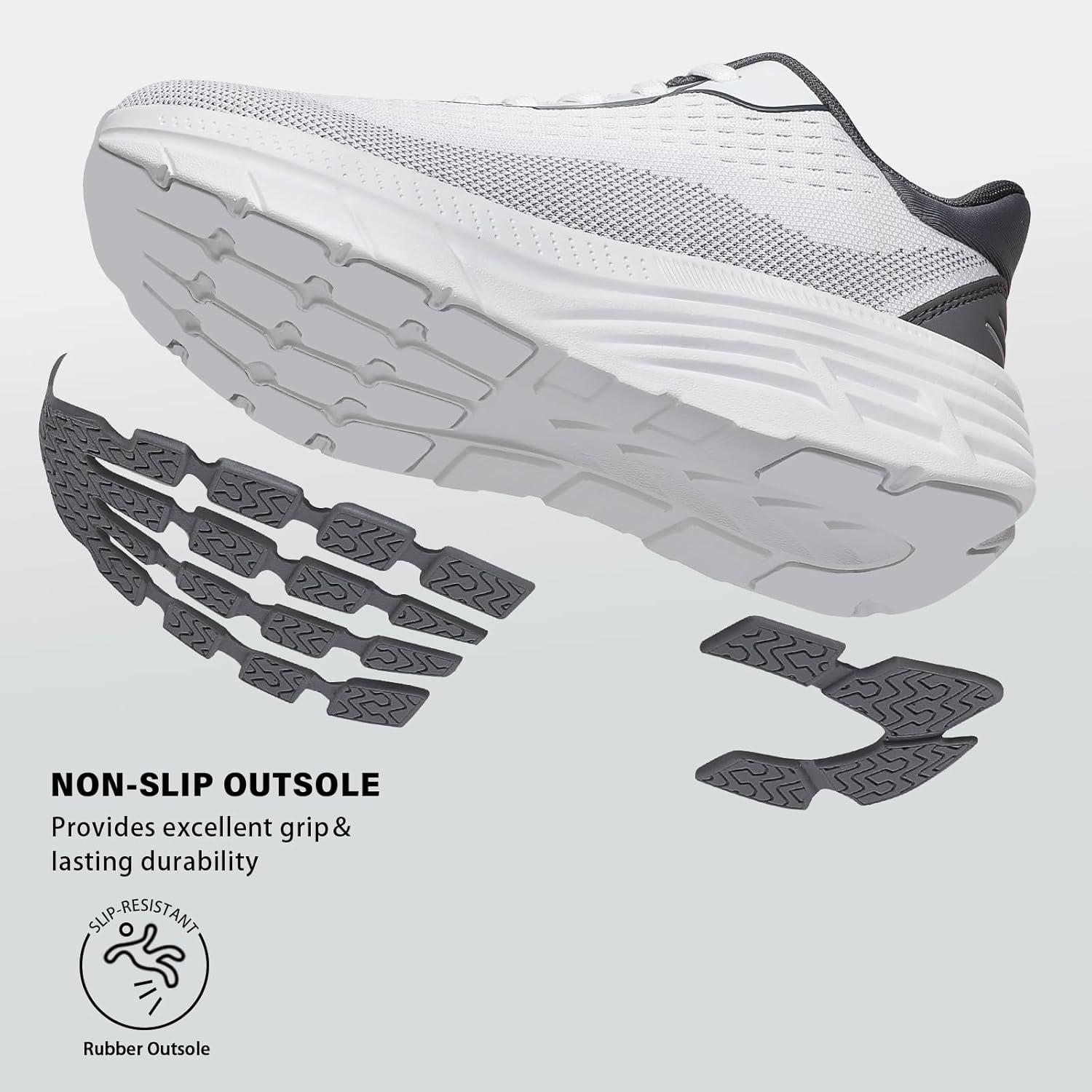 Women's Wide Toe Box Walking Shoes–Non Slip Comfortable Cushioned Fashion Sneakers for Bunions Lightweight Zero Drop Tennis Running Shoe with Roomy Fit - Image 6