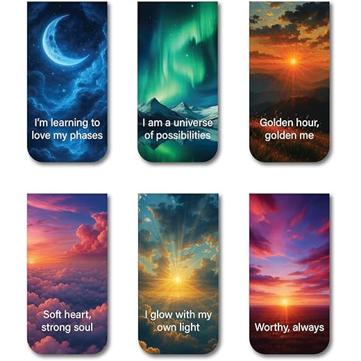 Magnetic Bookmark Set of 6