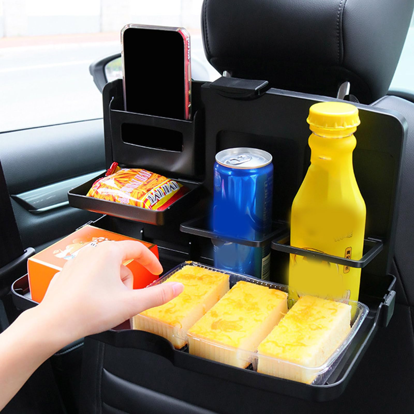 Amazon | 車の後部座席シートバック折りたたみテーブルトレイ 13