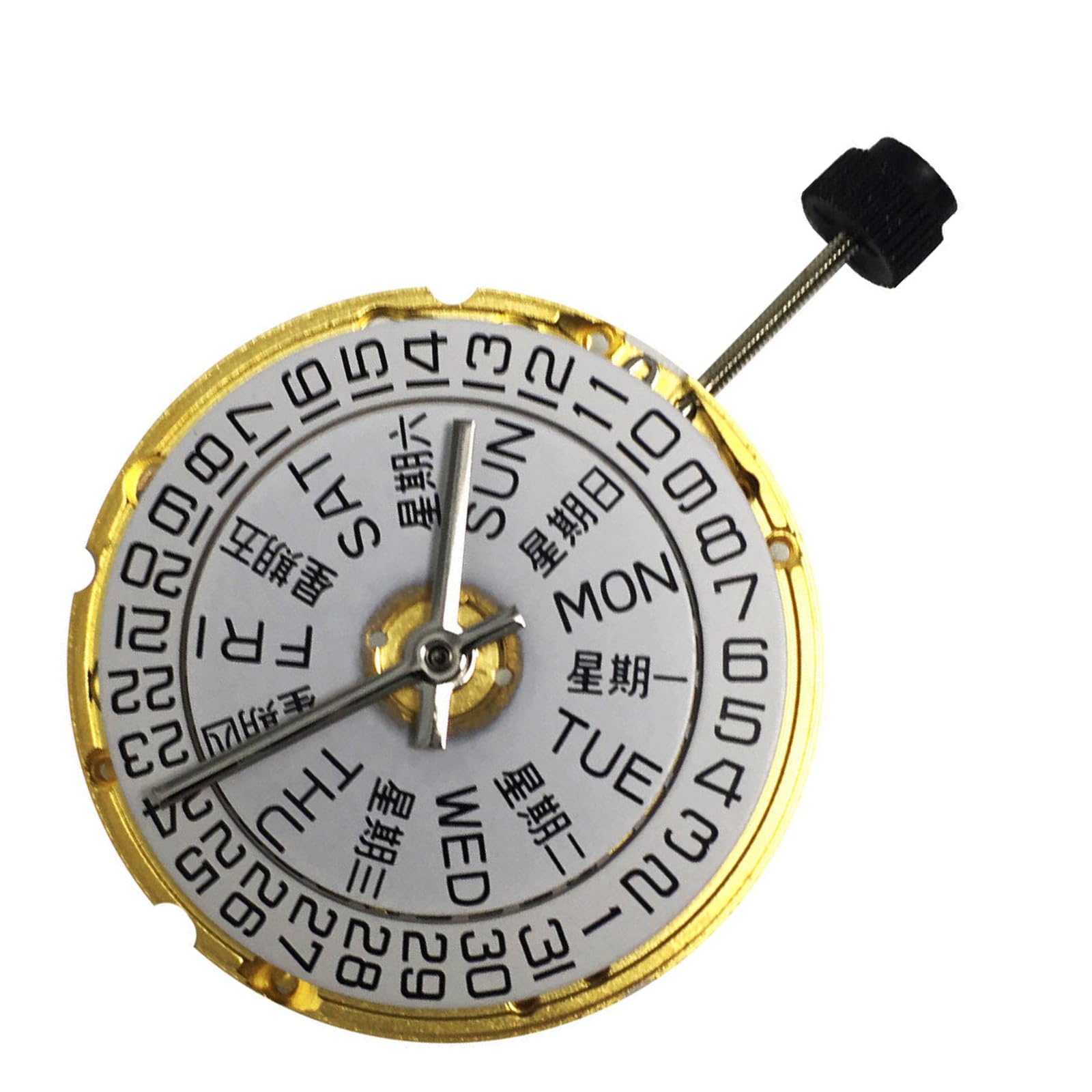 CHICHIYANG Weiß/Gold, Automatikuhr, Uhrwerk, Kupferstahl, Material, analog, bei 3 Uhr, Datum, Uhrwerk, Uhrwerk, Zubehör für ETA 2836-2