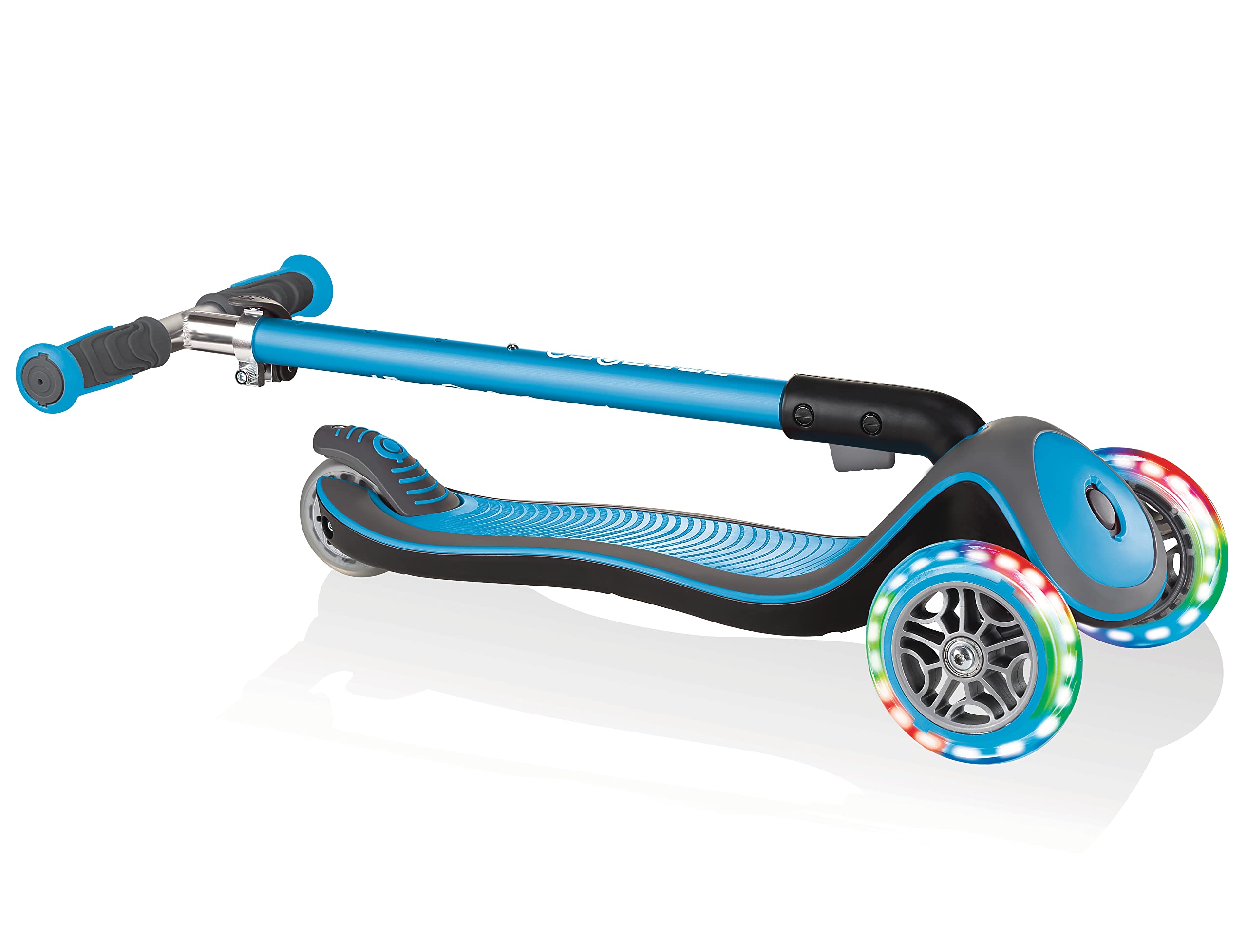 GLOBBER Elite Scooter - Monopattino per bambini dai 3 anni in su, ABEC 5, 3 ruote, regolabile in altezza, ruote LED