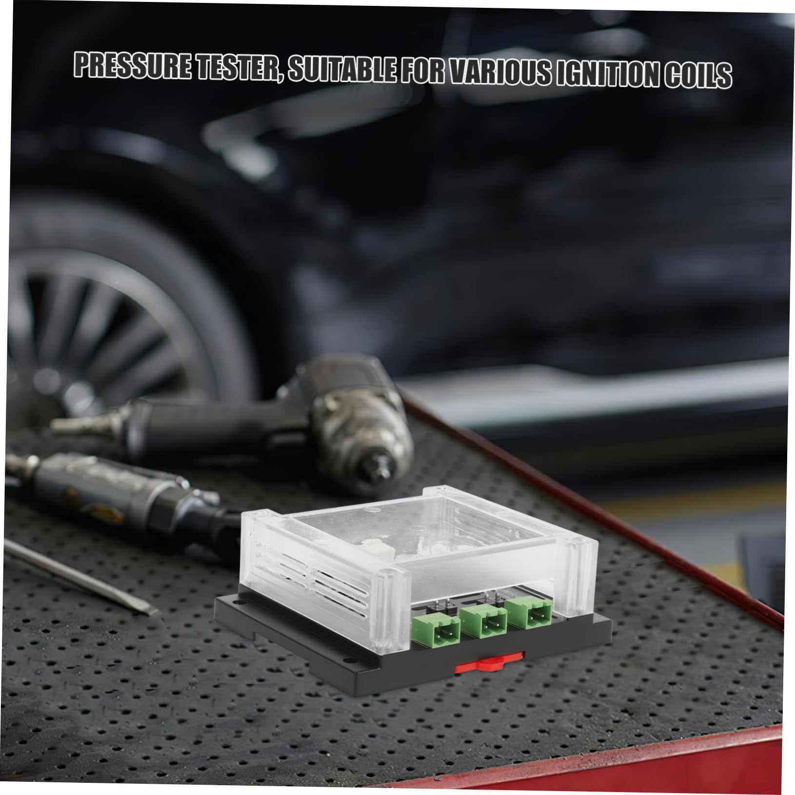 Comprobador de Chispa para Bobina de Encendido, Probador Ajustable de Plástico para Vehículos de Gasolina, Detección de Fugas y Alta Tensión