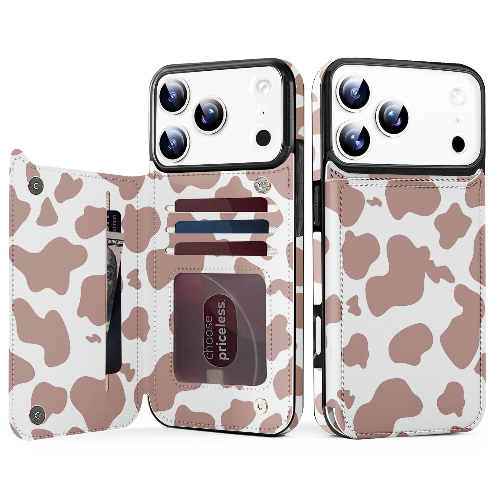 Étui iPhone 17 Pro Max rabat cuir synthétique finitions premium - 8