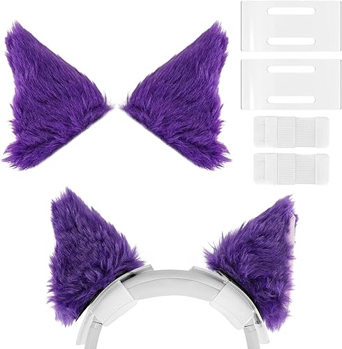 Geekria NOVA - Juego de diadema para auriculares y orejas de gato para Bose, Sony, Skullcandy, Beats, auriculares Marshall, compatible con diadema