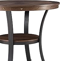 Vista 9 de Powell Muebles Franklin - Mesa auxiliar, pequeña, color marrón