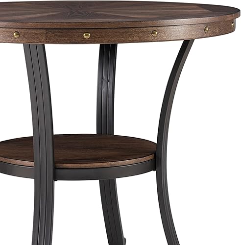 Miniatura 9 de Powell Muebles Franklin - Mesa auxiliar, pequeña, color marrón Marrón,Peltre,https://www.amazon.com/dp/undefined