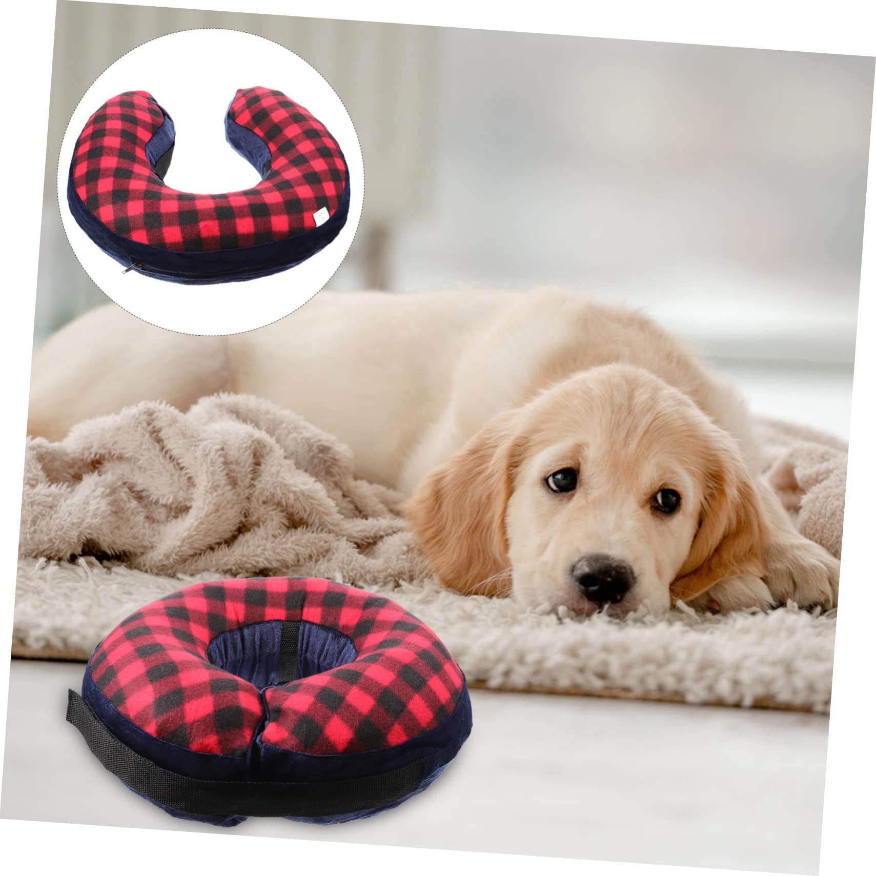 Beaupretty 4piezas Collar Inflable Protector para Perros y Gatos Collar De para Mascotas Protección Postoperatoria y Prevención De Lamedura Mediano Diseño Ergonómico y Lavable