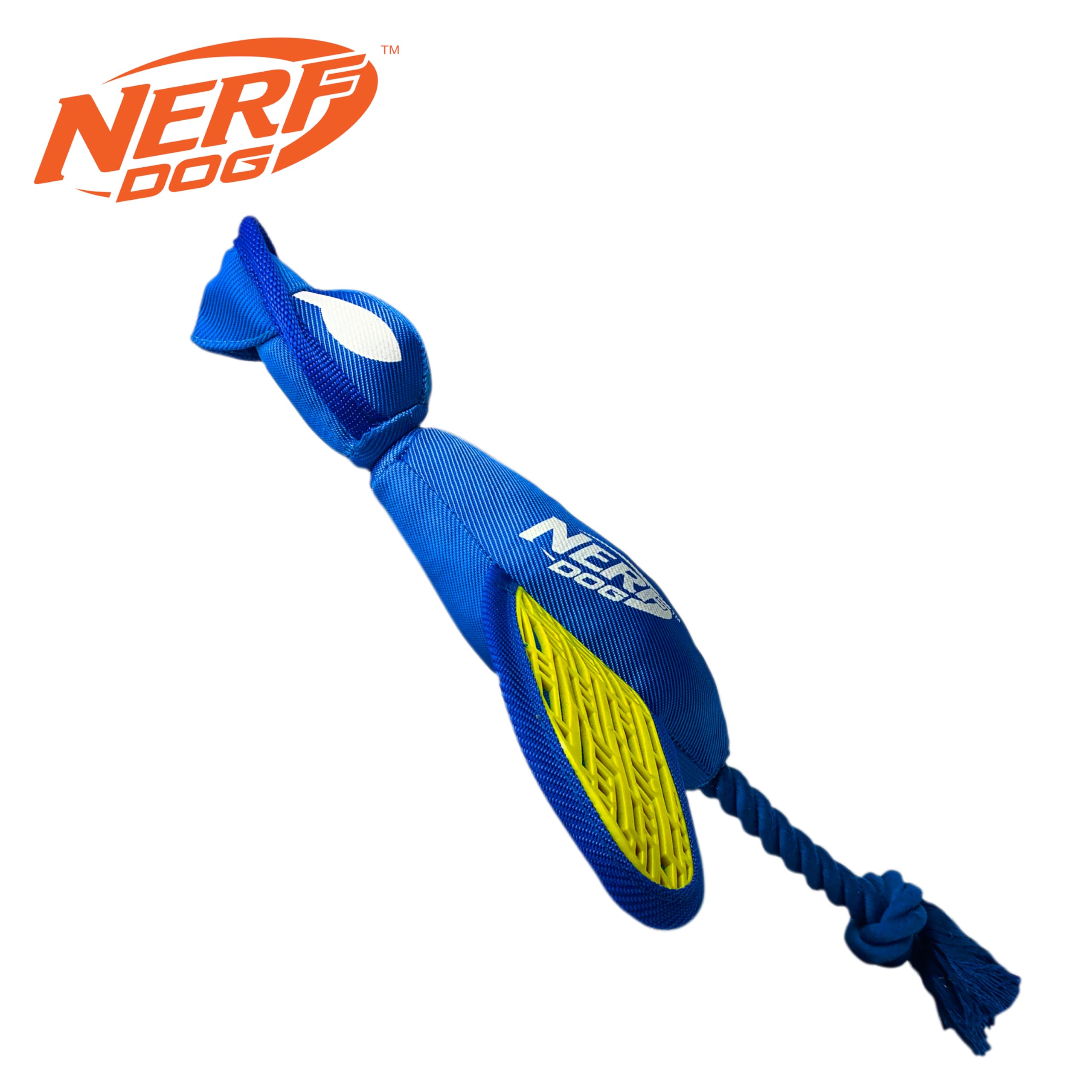 Nerf Dog Force Grip Canard en Nylon Bleu/Vert 41,9 cm