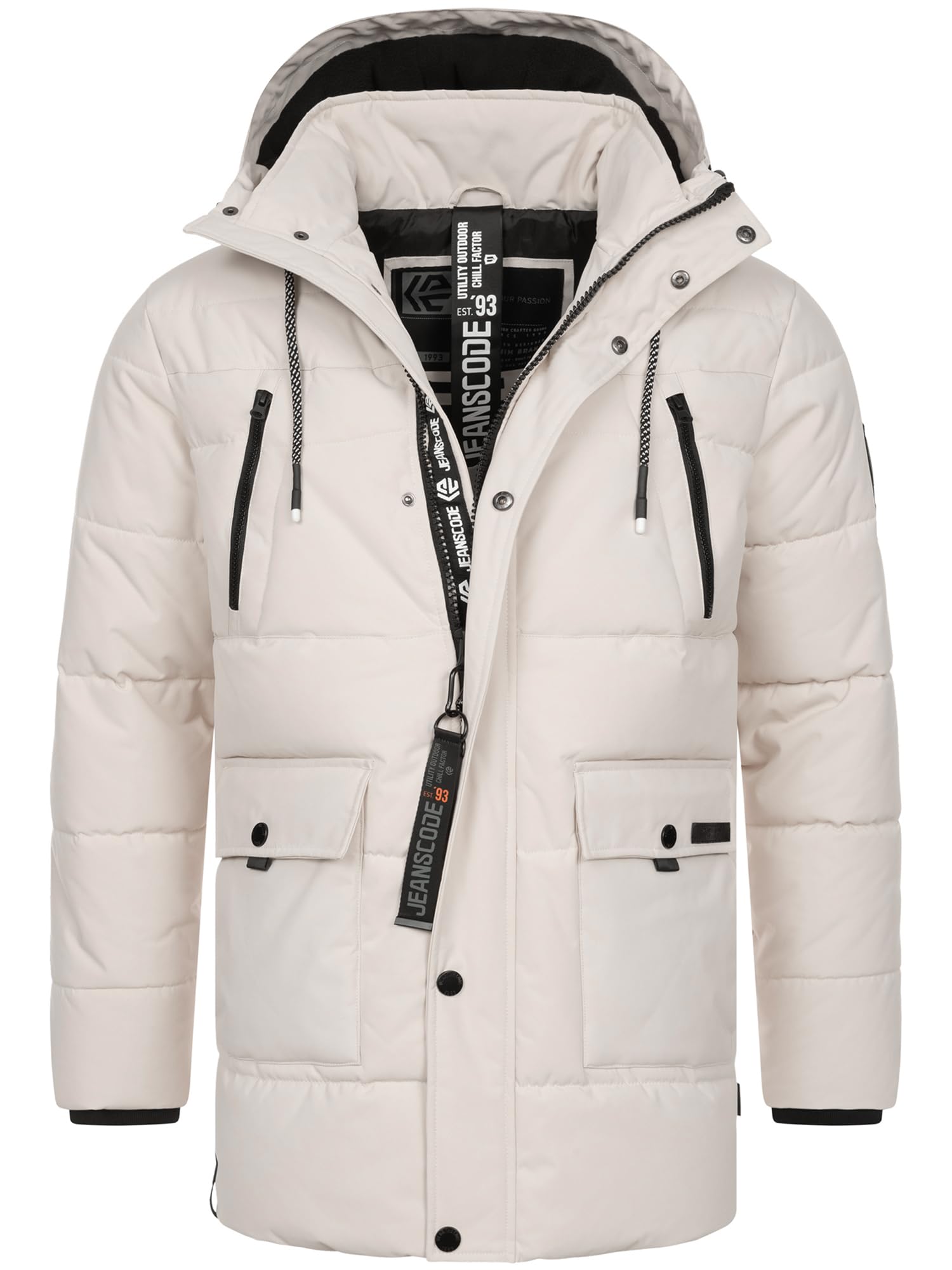 Indicode INWess Steppjacke mit Kapuze Winterjacke Freizeitjacke