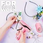 Kit de colle chaude sans fil avec 30pcs Mini Collez des bâtonnets, USB Remboursé Mini Gun avec étui de transport, base debout, Gun à fusion chaude Smart Power-Off pour l'artisanat