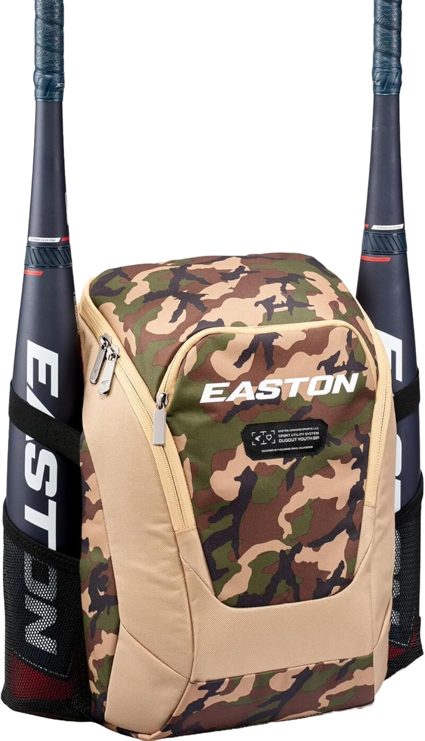 Easton Dugout Youth Backpack Equipment Bag | Baseball & Softball | Multiple Colors