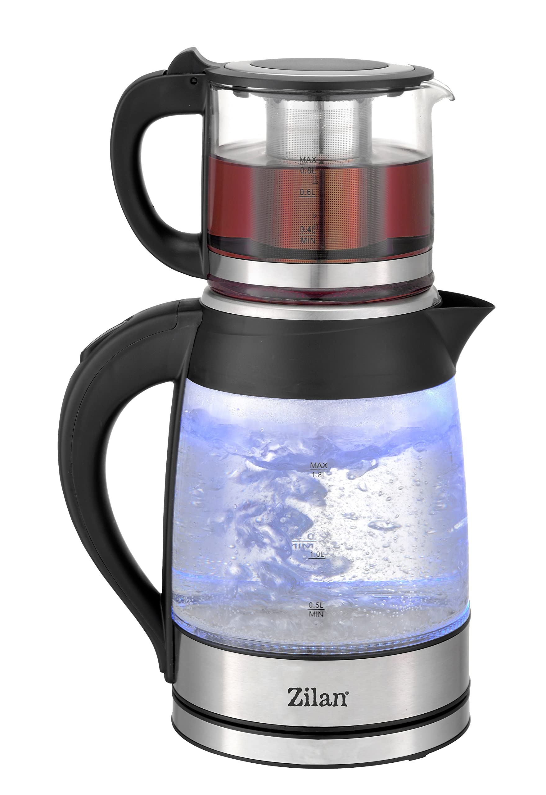 Teekocher | 100% BPA-Frei | Sicherheitsglas | Kalkfilter | 2200 Watt | Überhitzungsschutz | Tee | | Tea Maker | Tee Maschine | Wasserkocher | Teemaschine | Water Kettle