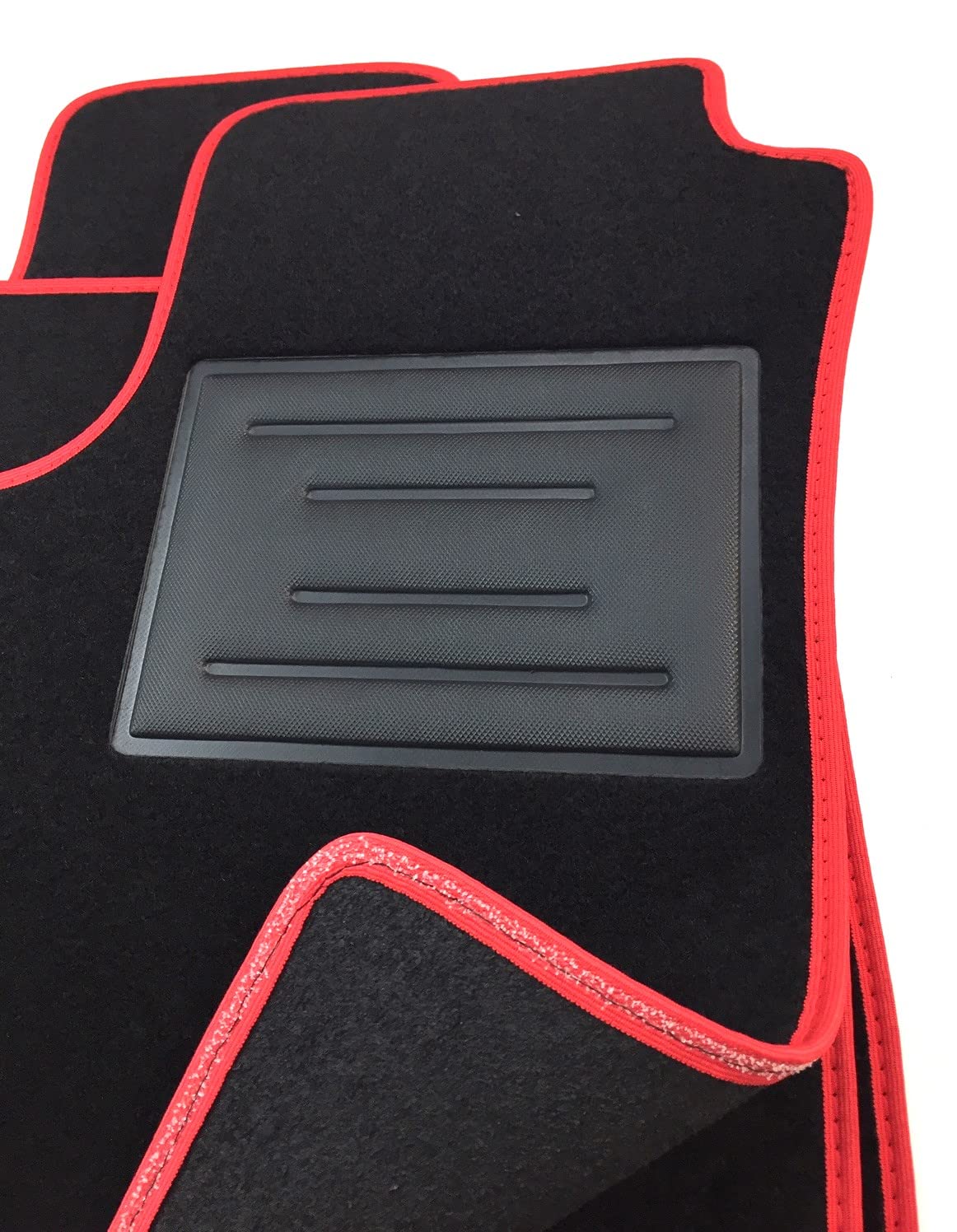 ASC Tappetini Auto Compatibili con Mercedes Classe A II Serie 2005-2012, Moquette con Bordo Antiscivolo, Battitacco in Gomma