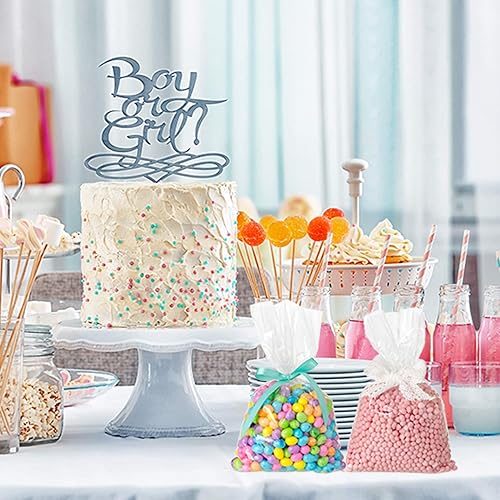 Miniatura 71 de Morepack Bolsas de celofán para golosinas, 200 bolsas transparentes de 3 x 5 pulgadas con lazos giratorios