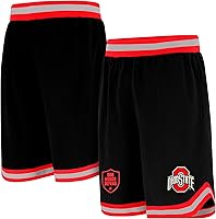 Vista 1 de Ultra Game Pantalones cortos de baloncesto oficiales NCAA para hombre de malla de aire suave - Ajuste OG Negro