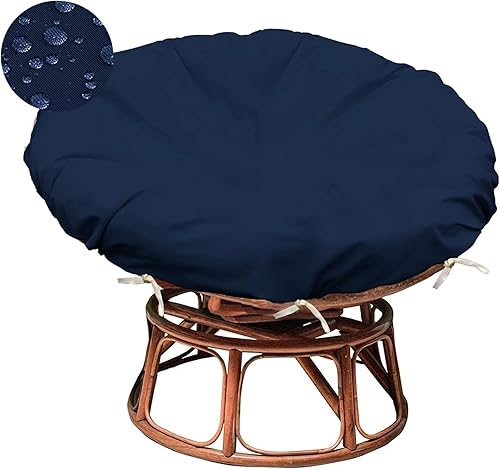 Miniatura 13 de Sqodok Funda para Cojín de Silla Papasan Solo, 140cm Fundas para Cojín de Silla Papasan para Interior y Exterior Resistente al Agua, Funda para Tela