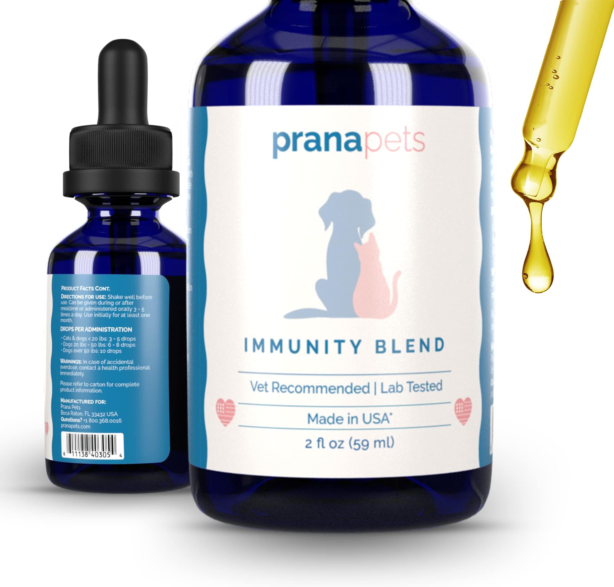 PranaPets C Support by Prana Pets Naturally Helps Relieve Fatigue and Weakness in Dogs and Cats | Herbal Formula Safely Aids in Promoting Increased Energy, Normal Appetite, and Immune Support