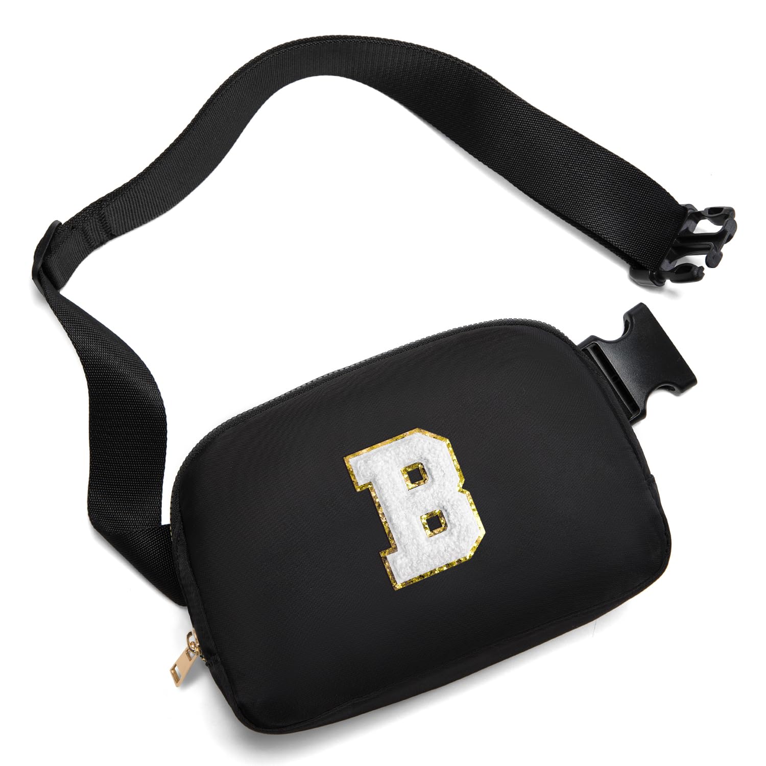 Gitus Birthday Gifts for 8 9 10 11 12 13 Year Old Girls Personalized Fanny Pack Crossbody Bags with Initial Letter Patch Belt Bag for Teen Girls Cute