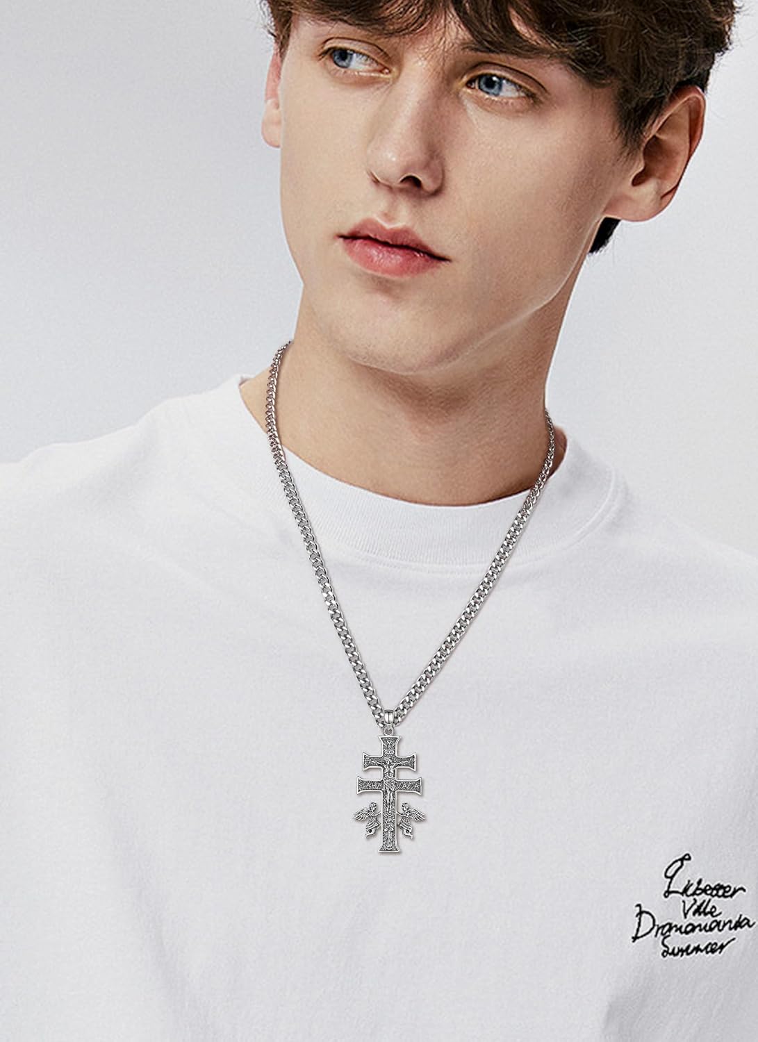 CELESTIA 925 Sterling Silver St. Michael/St. Christopher/St. Benedict/St. Gabriel/Virgin Mary/Jesus/Caravaca/Metatron/Seal of Seven Archangel Medals for Men Women Religious Gifts - Image 5