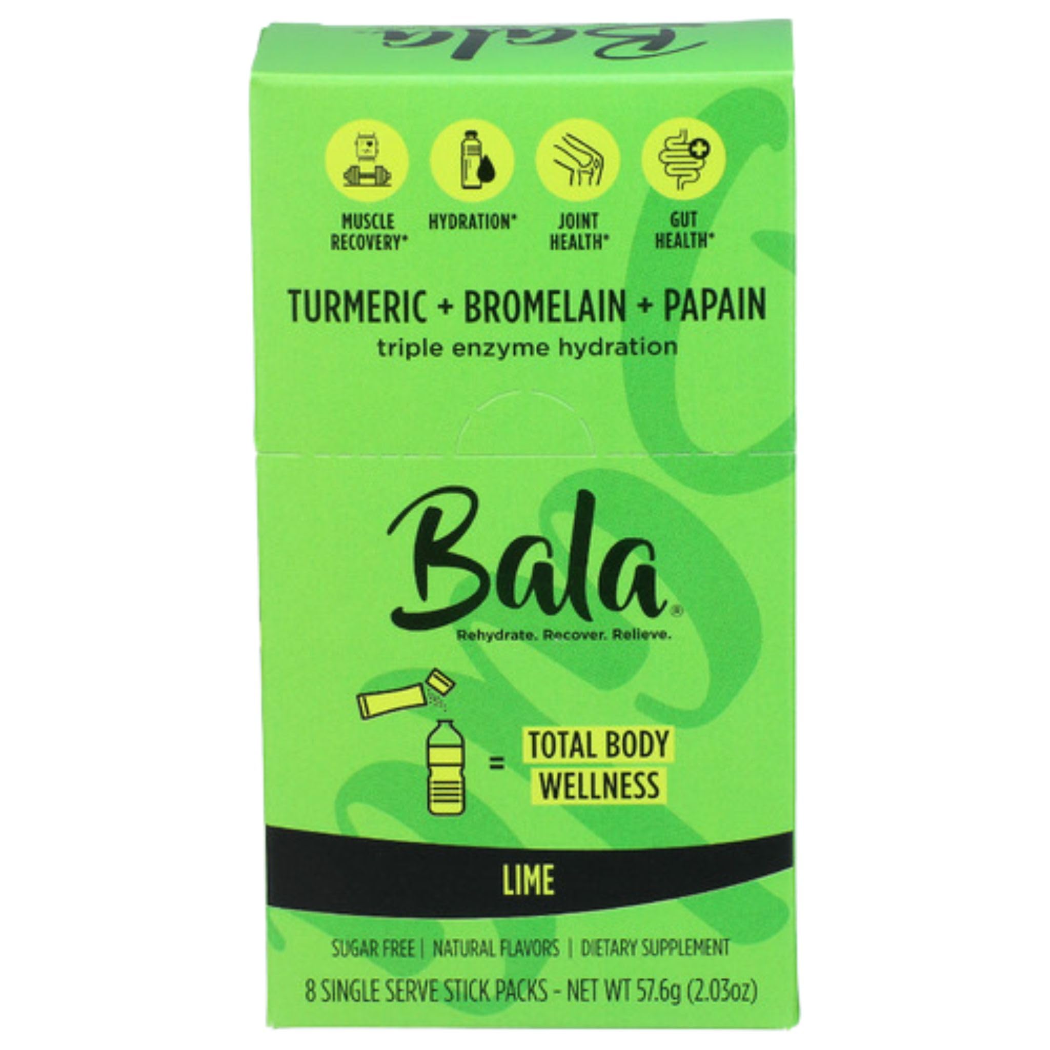 Hydration Lime 8Pkt - 2.03OZ Bala