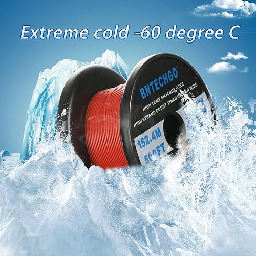 Vista 10 de BNTECHGO Carrete de alambre de silicona calibre 28 de 250 pies, negro, flexible, 28 AWG, alambre de cobre estañado trenzado