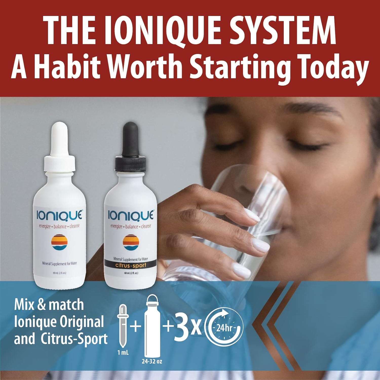 Mineral Supplement for Water - Make Ultra-Premium Mineral Water - Magnesium, Trace Mineral & Electrolyte Hydration System, Mineralize Filtered and RO Water, Two 2 oz Bottles of Liquid Drops