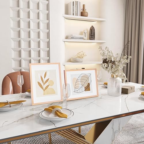 Vista 73 de KINLINK Juego de 2 portarretratos de 6 x 8 pulgadas, marco de fotos de madera mate de 4 x 6 pulgadas con plexiglás para 4 x 6 con paspartú o 6 x 8