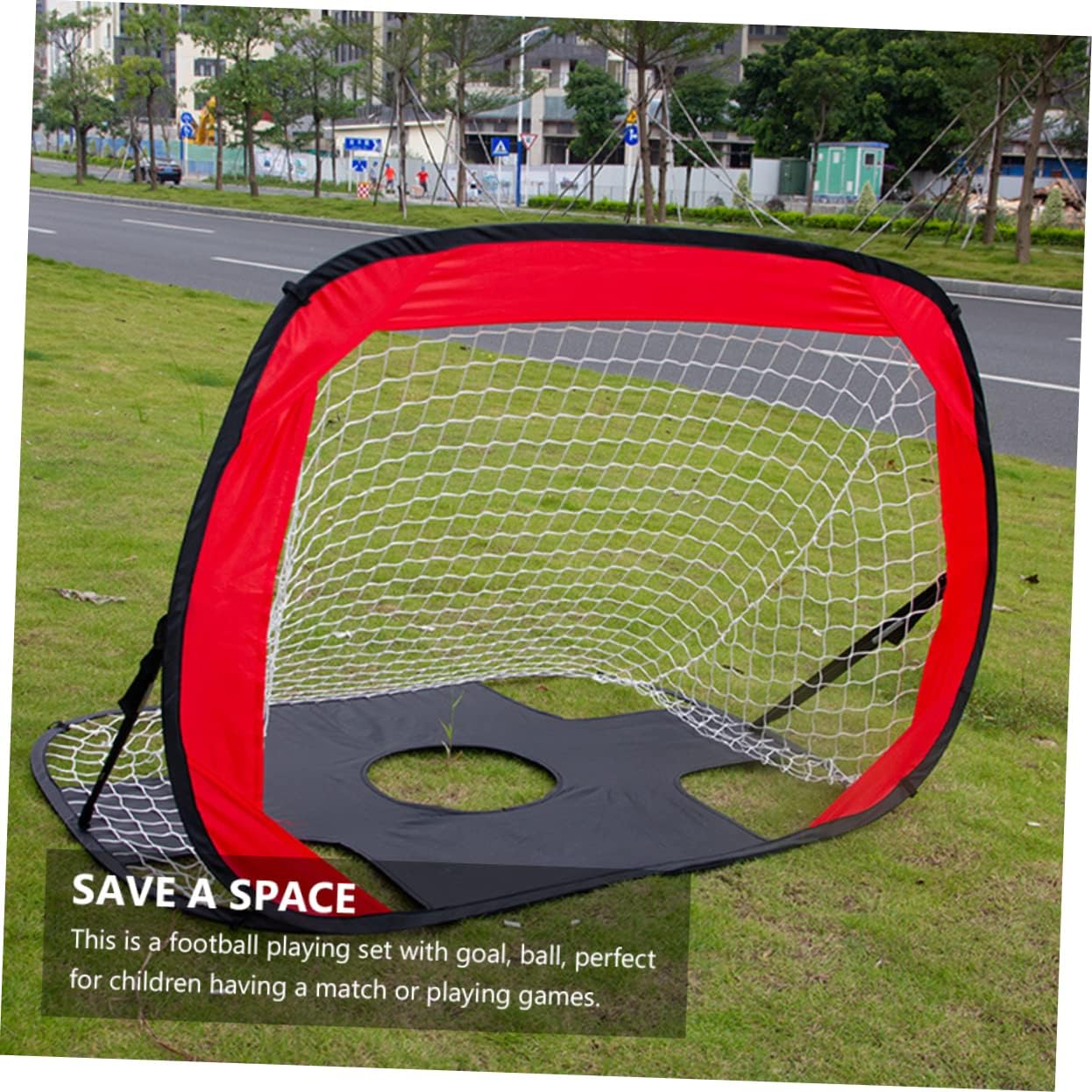 Football Goal Net Frame Soccer Goal Set Detachable Net Boys and Girls Soccer Gate for Family Games Beach Party