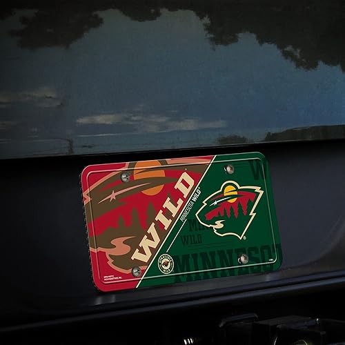 Vista 63 de Rico Industries NHL Hockey Split Metal Auto Tag 6" x 12" - Great for Truck/Car/SUV