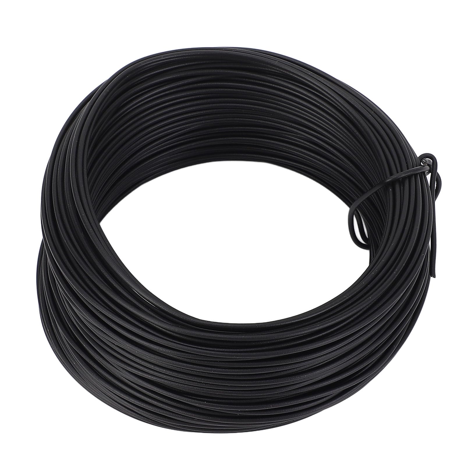 Electro Galvanized Iron Wire, 0.9 40m Round Binding Wire for Indoor Outdoor (Black)