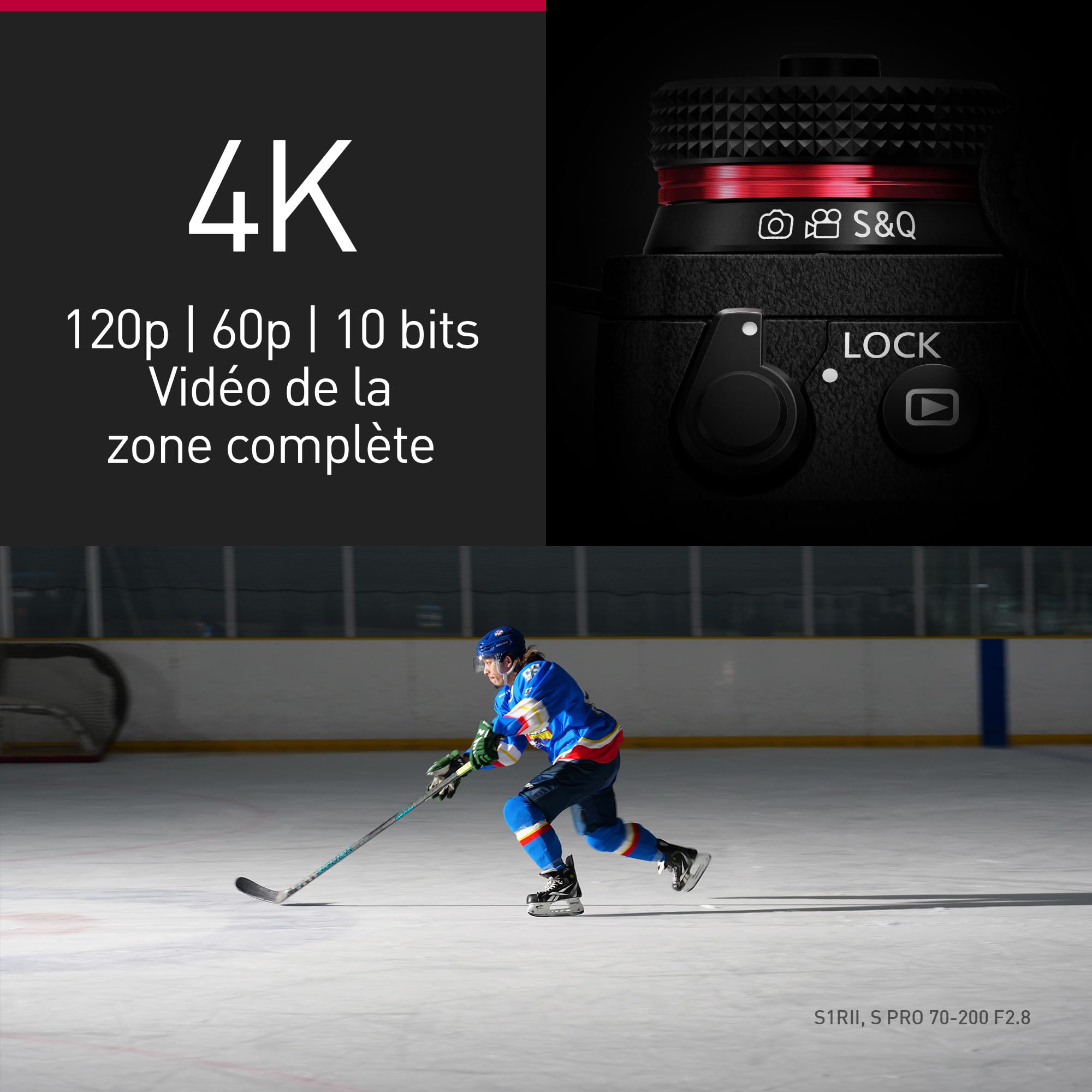 Panasonic LUMIX S1RII Appareil Photo Hybride avec Objectif 24-105mm F4, Capteur Plein Format 44,3MP, Vidéo 8K, AF Hybride à Détection de Phase, Double Stabilisateur, Audio 32-bit - Kit Complet