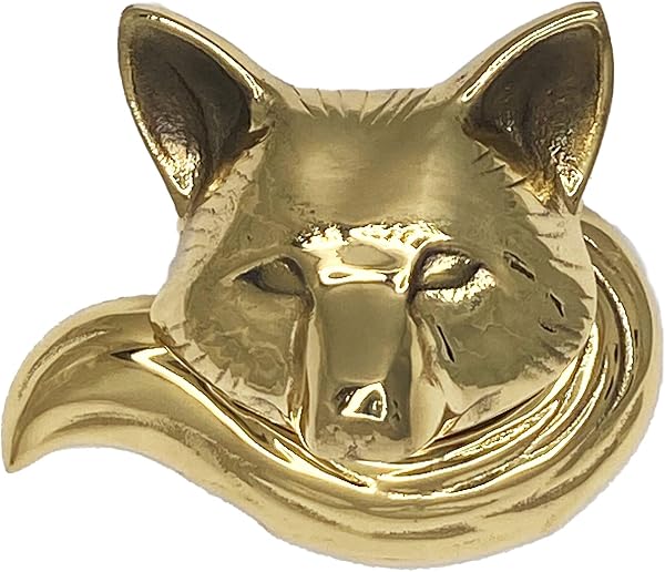 Fox Hand Crafted Brass Door Knocker