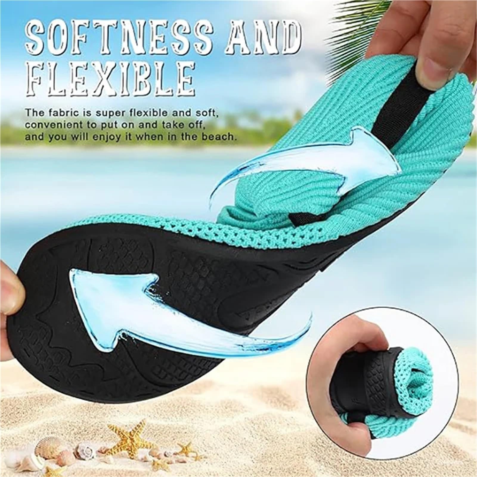 Zapatos De Agua Zapatos de agua for mujer y hombre, zapatos de agua descalzos, calcetines acuáticos de secado rápido for playa, natación, surf, deportes acuáticos Para Surfear, Bucear(Black,40)
