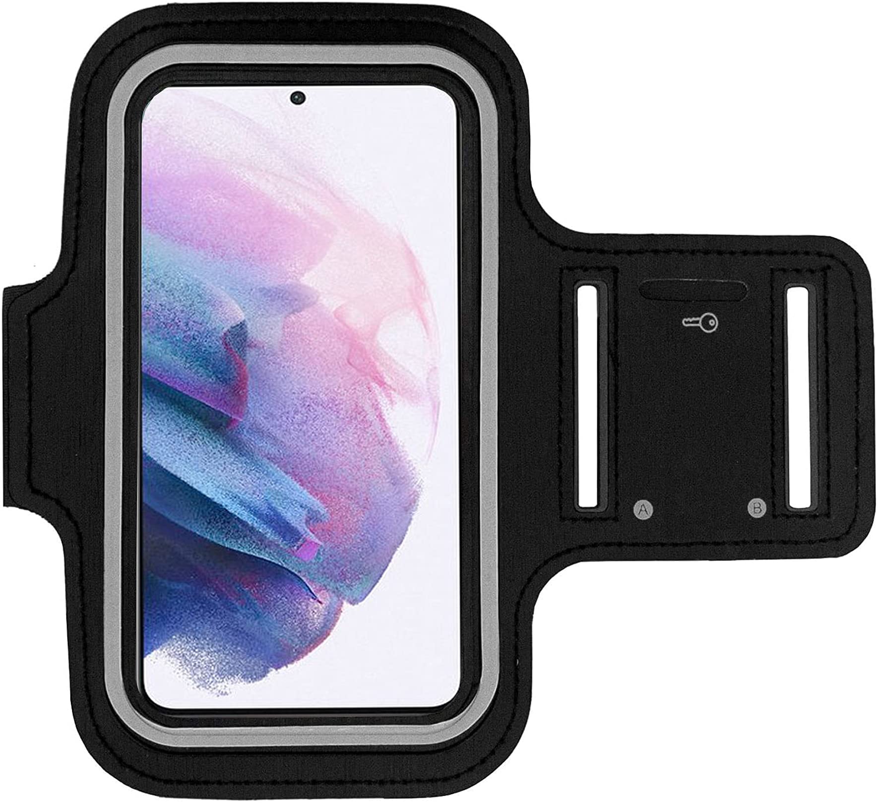 KP TECHNOLOGYArmband Case For Google Pixel 10/10 Pro / 10 Pro XL / 9a / 9/9 Pro / 9 Pro XL / 8A / 8 - Pro / 7a / 7 - Pro / 6A / 6 - Pro / 5 / 5A / 4A / 4/4 XL / 3A / 3A XL for Sports (BLACK)