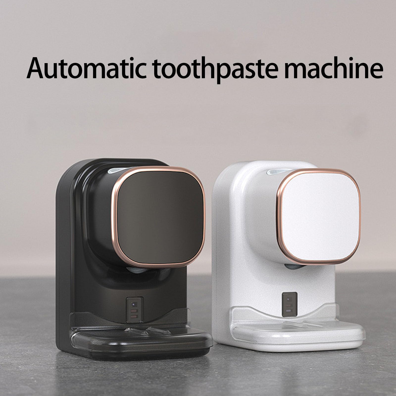 Distributeur de dentifrice électrique sans contact - Systèmes de détection automatique - Hygiénique - Pas de fonctionnement - Montage mural facile - Hygiénique - Pas de dentifrice