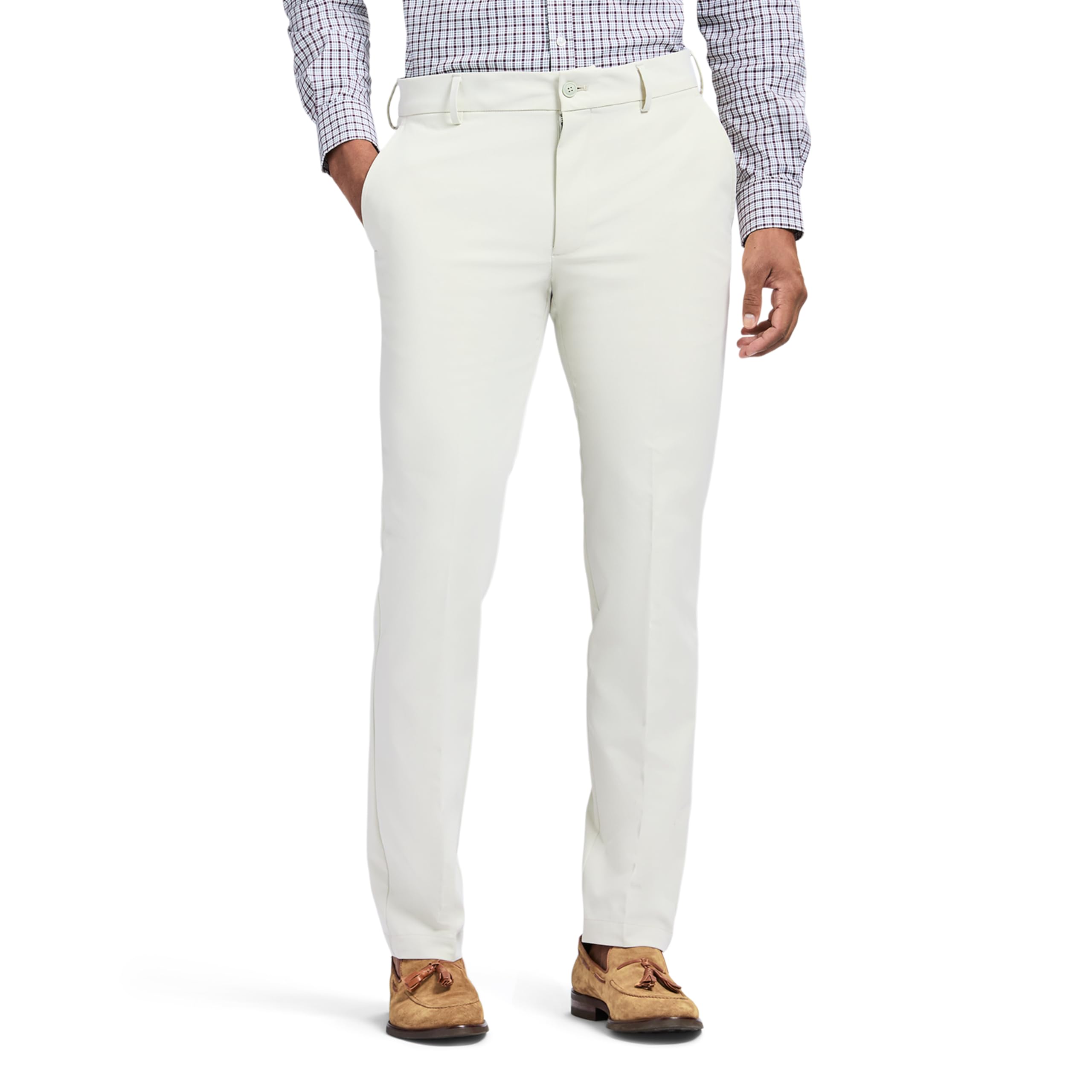 Izod Mens Chino Dress Pant Cotton Touch Performance