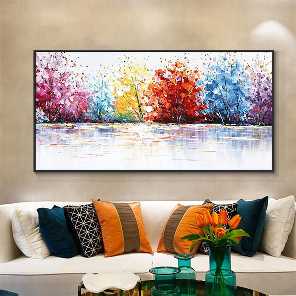 Abstrakcyjny obraz diamentowy drzewo, haftowanie diamentowe kompletny zestaw, DIY 5D Diamond Painting, diamentowy obraz dla dorosłych i dzieci, dekoracja domu do sypialni-80x160cm