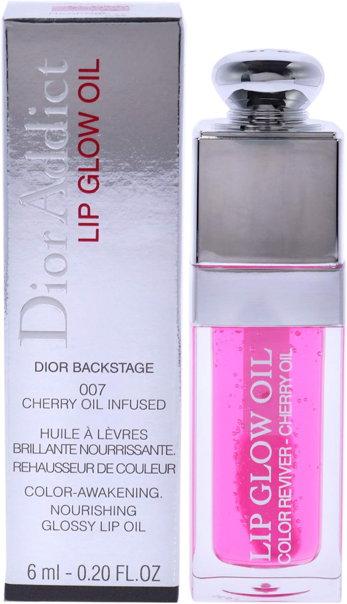 Christian Dior Addict Lip Glow Oil - 007 Raspberry Women Lip Oil 0.2 oz