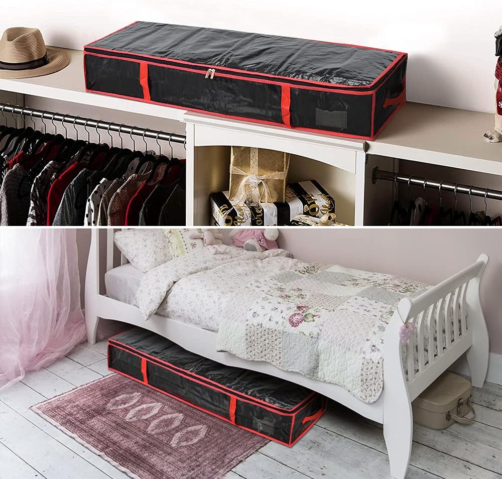 BoxLegend Wrapping Paper Storage Container – Fits up to 20 Rolls 1 3/8” Diam. - Underbed Gift Wrap Organizer Bags, Wrapping Paper Rolls, Ribbon, and Bows - Under Bed : Home & Kitchen