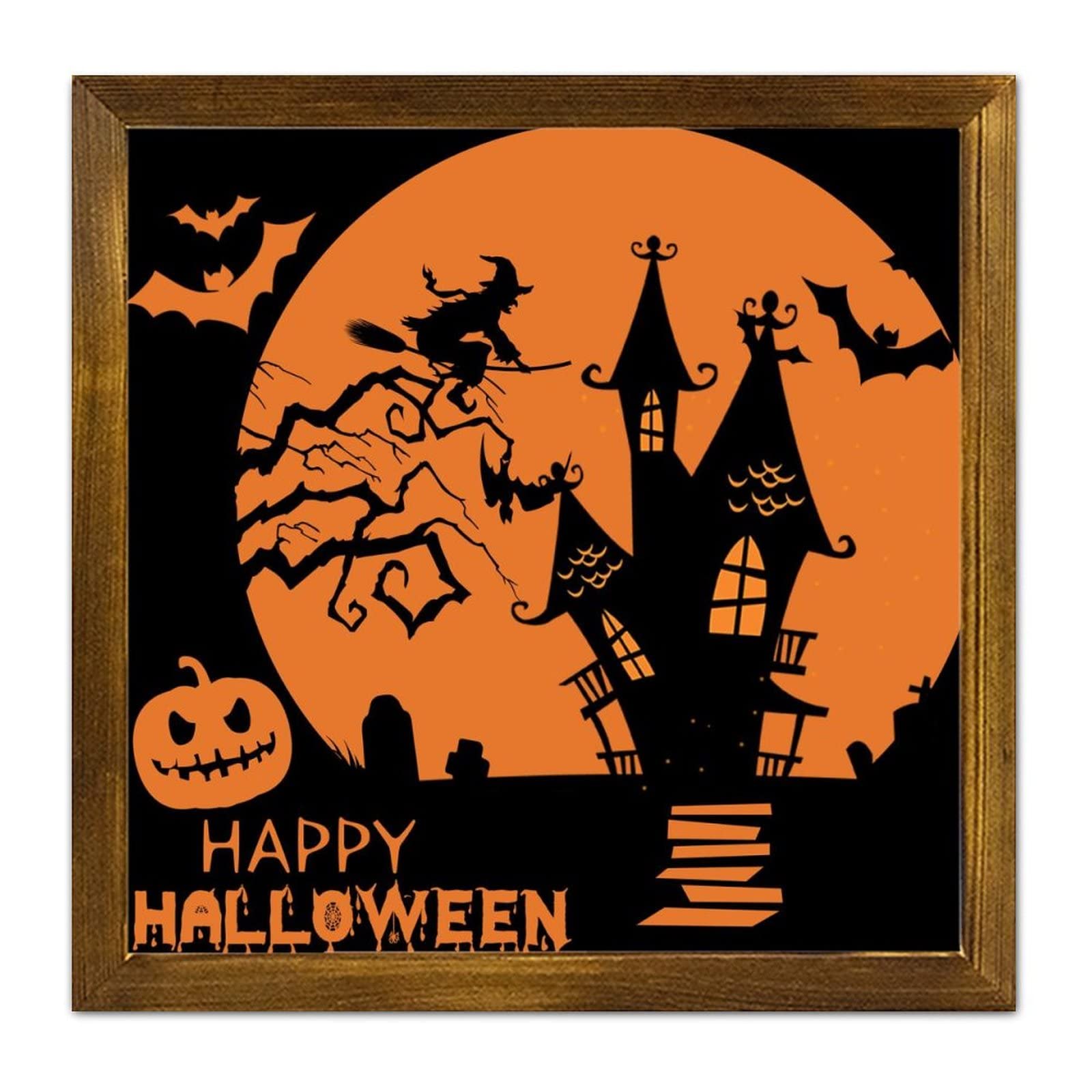 Halloween Holzschild 'Nicht Jede Hexe Lebt In Salem' – 30x20 Cm, Rustikale Küchendeko Mit Aufhängeseil