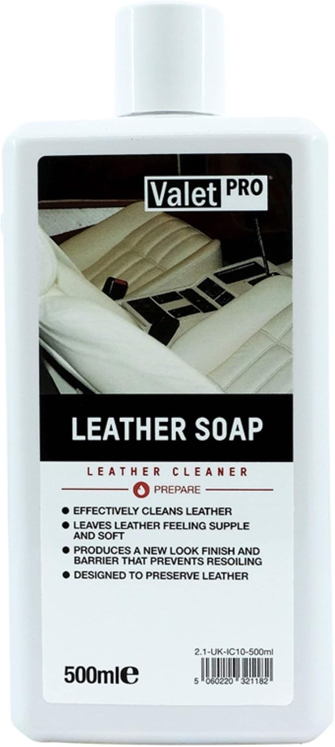 ValetPRO Leather Soap, Effectively Cleans and Preserves Leather Seats and Car Interiors - 500ml, white/clear, 500 ml (Pack of 1) - Image 3