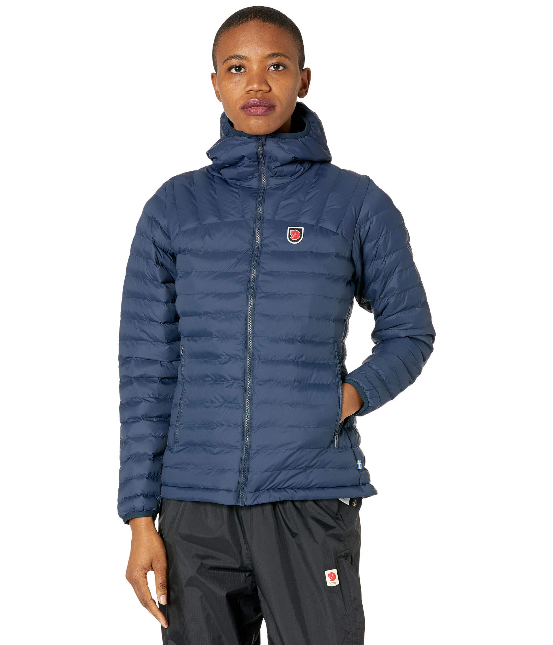 Fjallraven F86120-560 Expedition Lätt Hooded-Jacket Women, Navy, XS