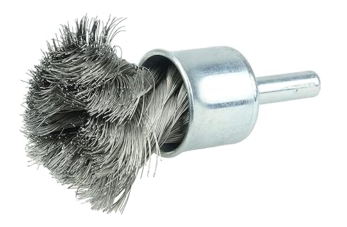 Miniatura 8 de Weiler 10029 Cepillo de extremo de alambre de nudo de 34", relleno de acero inoxidable de 0.014 pulgadas, fabricado en los Estados Unidos
