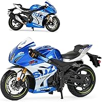 Vista 1 de Modelo de aleación de motocicletas de carreras 1/18 para Suzuki GSX-R1000 R Vehículos de fundición estática, regalo de exhibición coleccionable