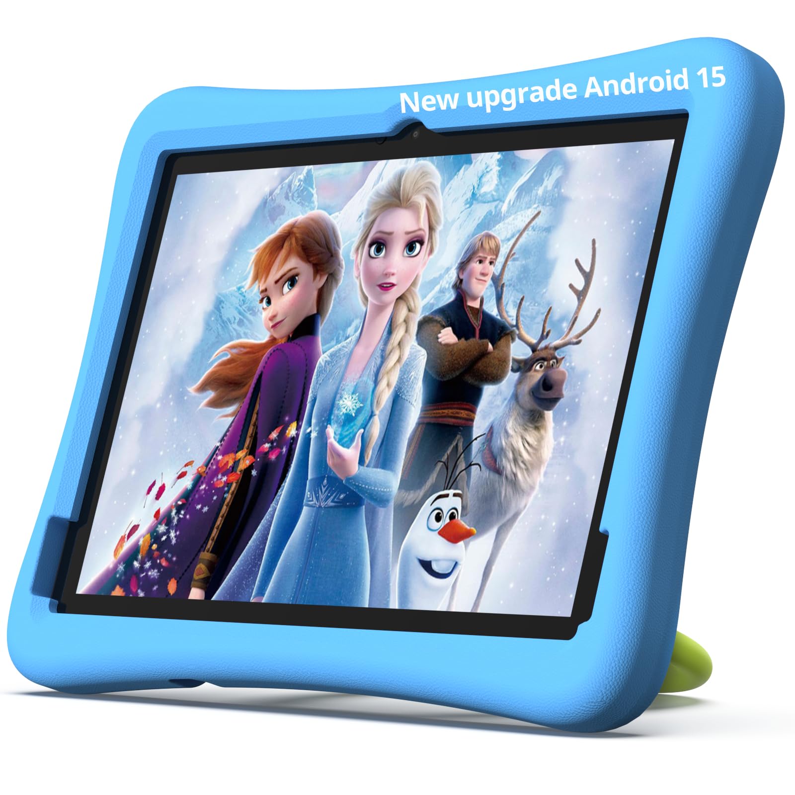 Plimpton Upgrade Kids Tablet Android 15, 10-Inch Tablet for Kids with Google Kids Space, 8-core, 64GB/TF 1TB, 6000mAh, Parental Controls, Toddler Tablet with EVA Shockproof Case, Kids20 (Blue)