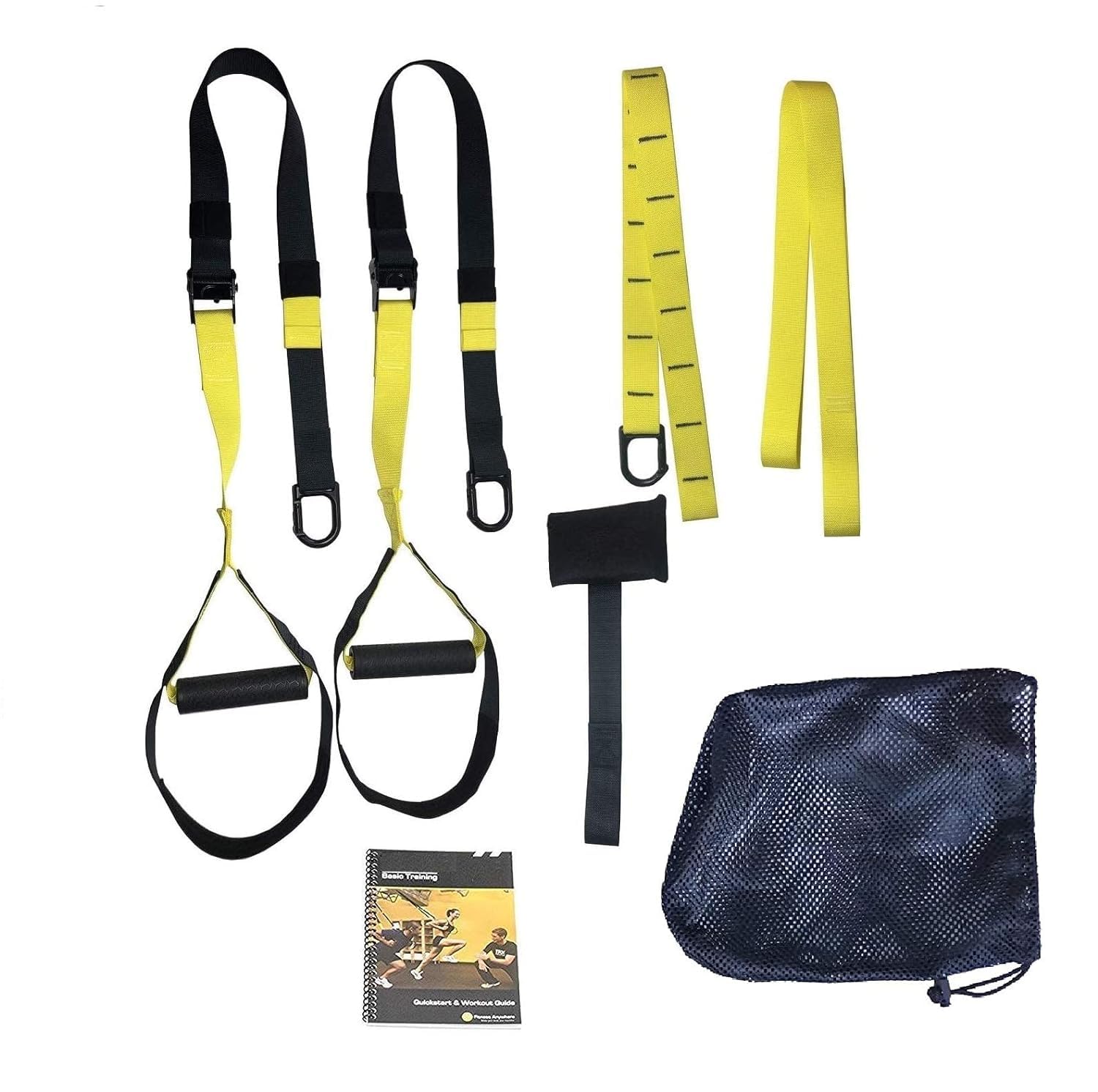 Suspension Training Kit for Full Body Wrokout – Resistance Bands for Full Body Stretching | Men Women Workout Training Kit for Home Gym Exercises – by Serveuttam (Suspension Trainer)